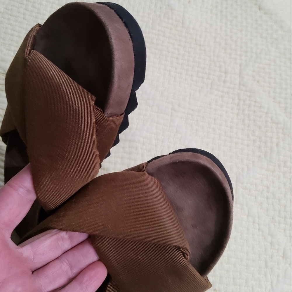 Theory Folder Slide In Faille Sandals Size 37/6,5 - Picture 8 of 10